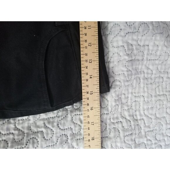 Via Ritina Black Jeans Size 6 Beaded Fringed Boho Cuffs - Picture 7 of 10